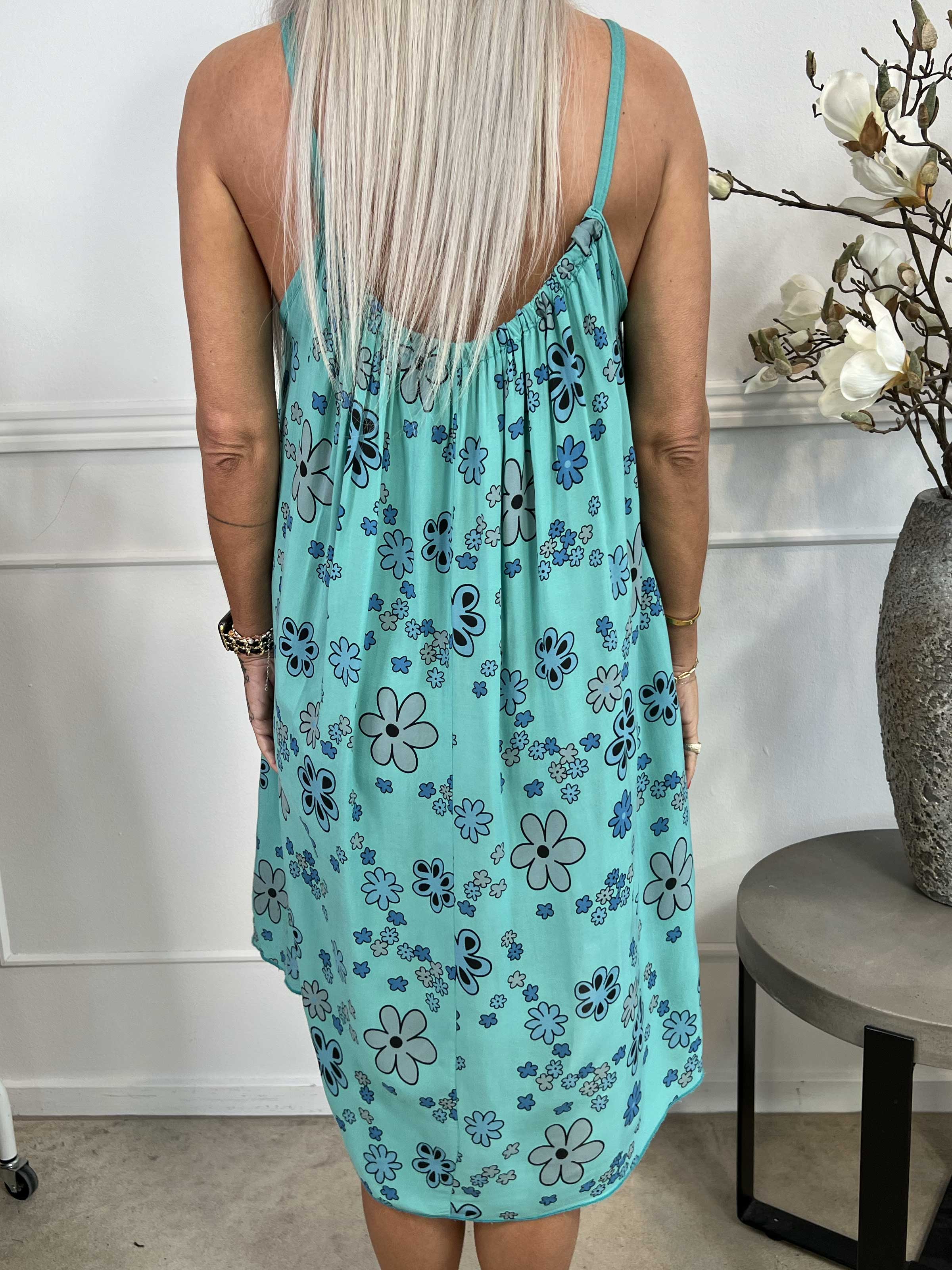 Sunshines Flower - Lätt viskosklänning med blommigt tryck